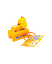 Cute Chick & Duck Stress-Relief Sound-Activated Dual-Key Clip